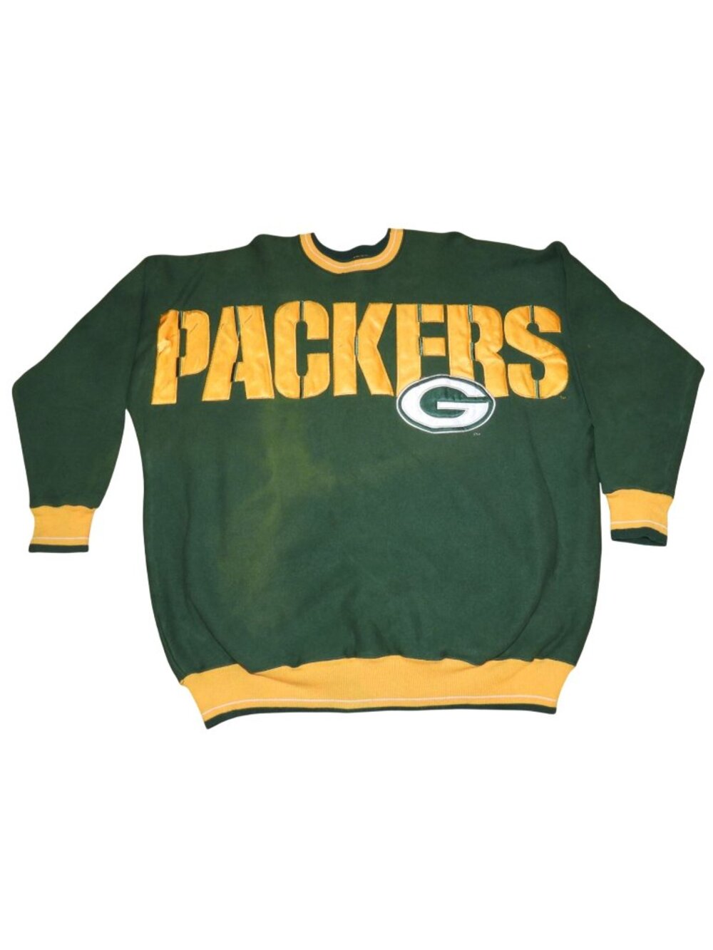 Vintage 1990s Green Bay Packers Legends Large Spell Out Pullover Sweatshirt XXL